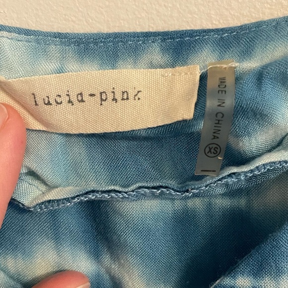 Blue Tie-Dye Women's Top - Picture 5 of 5